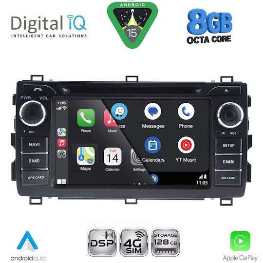 Digital IQ BLM 508_CPA 7" Мултимедиен Фабричен Автомобилен Аудио Система Toyota Auris Модел 2012-2015