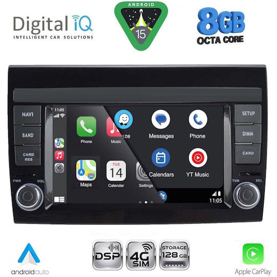 Digital Iq Blm 597_cpa Deck Multimedia 7" Aplicație OEM Fiat Bravo Mod 2007-2019