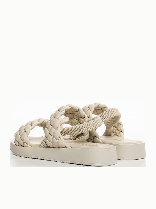 Sandale Tip Pantof Bej