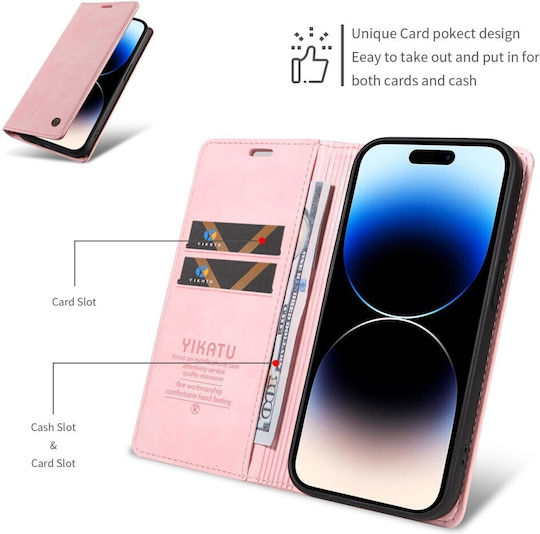 Yikatu Book Pink (Oppo Reno16 5g / Reno16 Pro 5g)