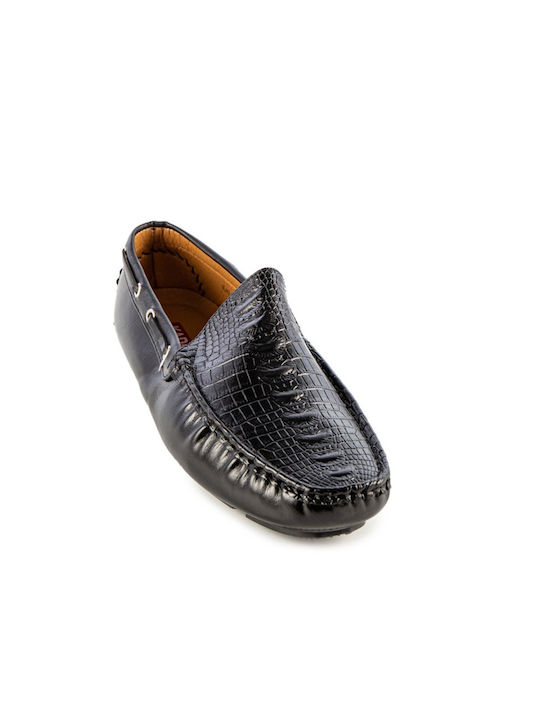 Mocasini barbati Loafers în Culoare Neagră