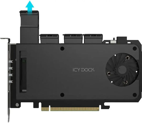 Icy Dock Αντάπτορας Μαύρο (MB204MP-B)