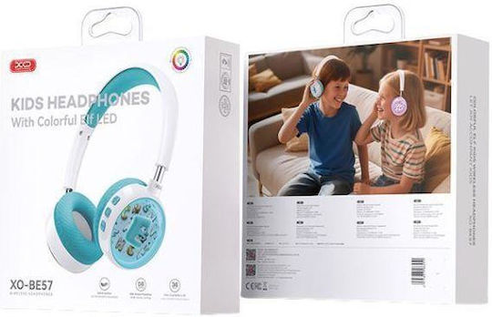 XO BE57 Fără fir Bluetooth Pentru copii Over Ear Căști Albastre