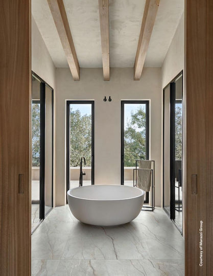 Marazzi Πλακάκι Δαπέδου / Τοίχου Εσωτερικού Χώρου Πορσελανάτο Ματ 120x60cm Λευκό