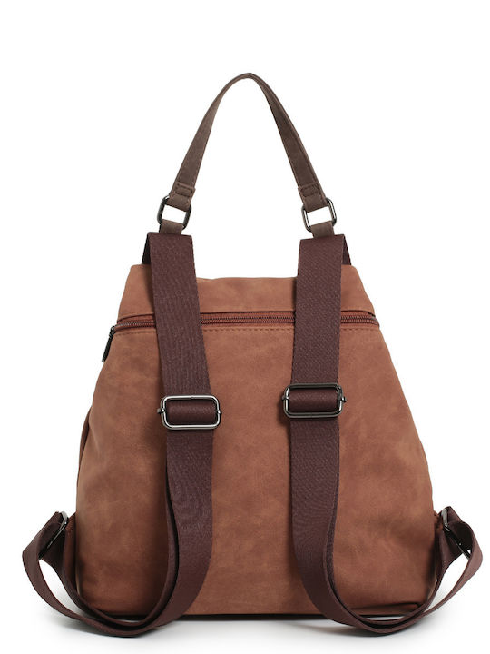 Women's Suede Handbag Camel