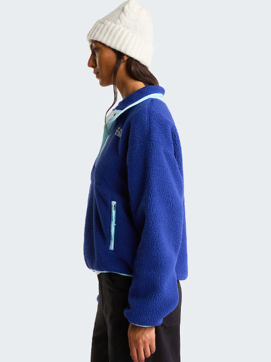 Winter Women's Fleece Blouse Blue