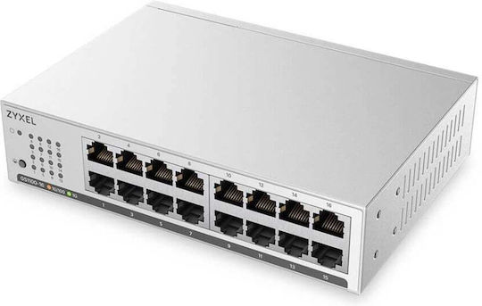Zyxel GS1100-16 v4 Unmanaged Switch με 16 Θύρες Ethernet