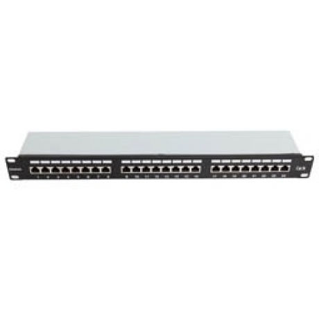Panel Telephone Patch Panel for Rack 1U 19" with 24 cat5e Ports