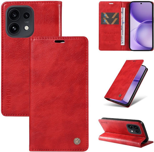 Yikatu Yk-006 Book Case Red Oppo Reno16 5G Reno16 Pro 5G