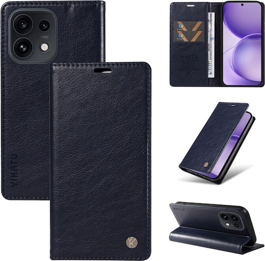 Yikatu Yk-006 Book Case Navy Blue Oppo Reno16 5G Reno16 Pro 5G