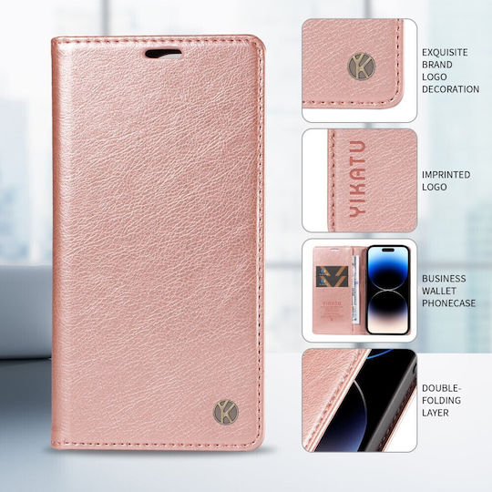Yikatu Yk-006 Book Case Rose Gold Oppo Reno16 5G Reno16 Pro 5G