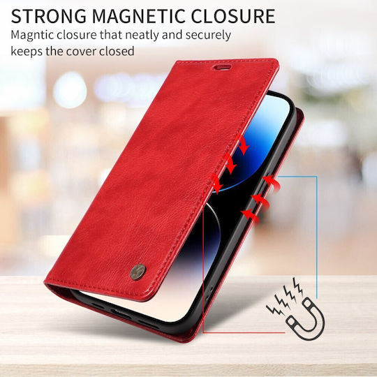 Yikatu Yk-006 Book Case Red Oppo Reno16 5G Reno16 Pro 5G