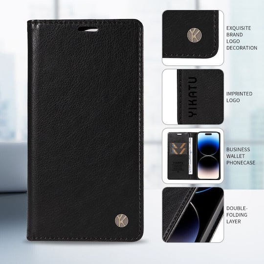 Yikatu Yk-006 Book Case Black Oppo Reno16 5G Reno16 Pro 5G