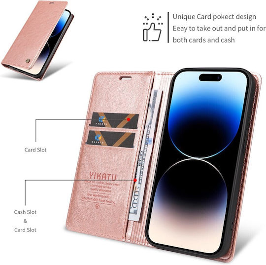 Yikatu Yk-006 Book Case Rose Gold Oppo Reno16 5G Reno16 Pro 5G