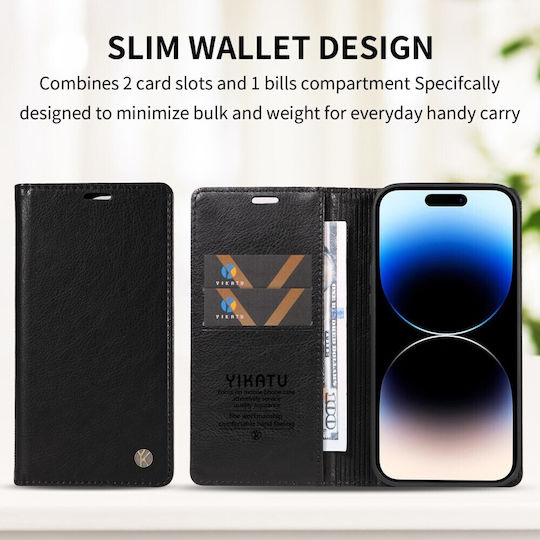 Yikatu Yk-006 Book Case Black Oppo Reno16 5G Reno16 Pro 5G