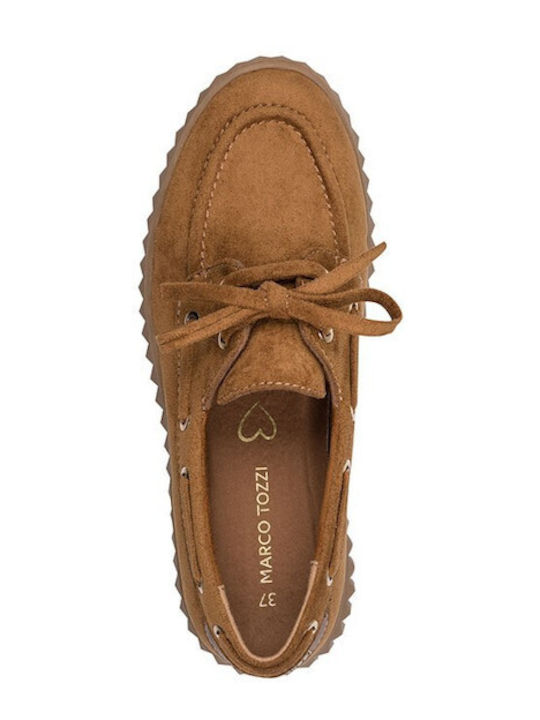 Women's Boat Shoes In Brown Colour