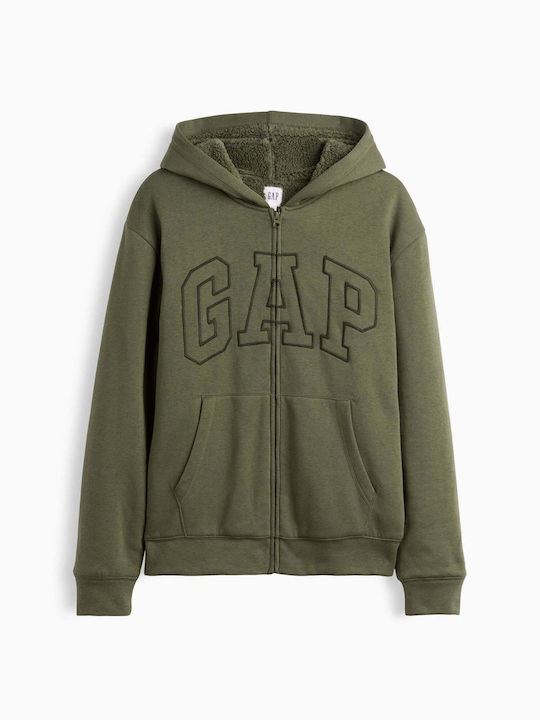 Herren Sweatshirt mit Kapuze Tweed Grünes