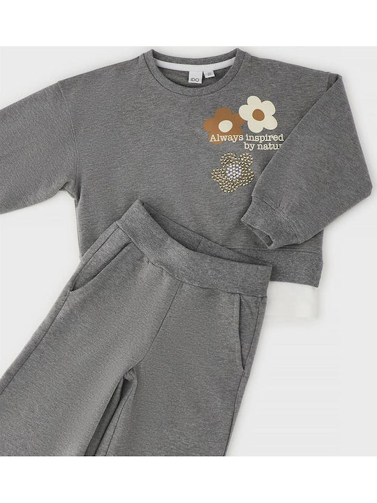 Kids Tracksuit Set With Top Grey