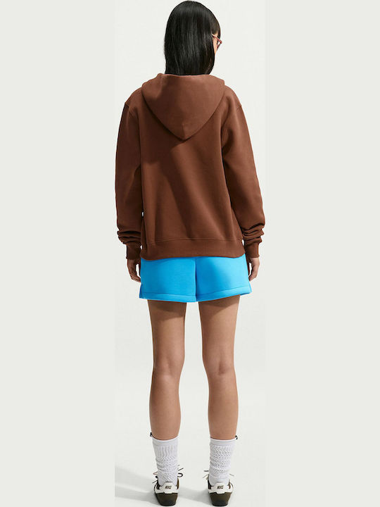 Studio Fleece Damen Sport Jacke Braun