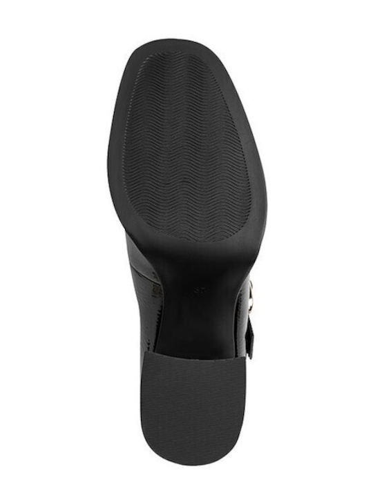 Pumps aus Schwarz Lackleder