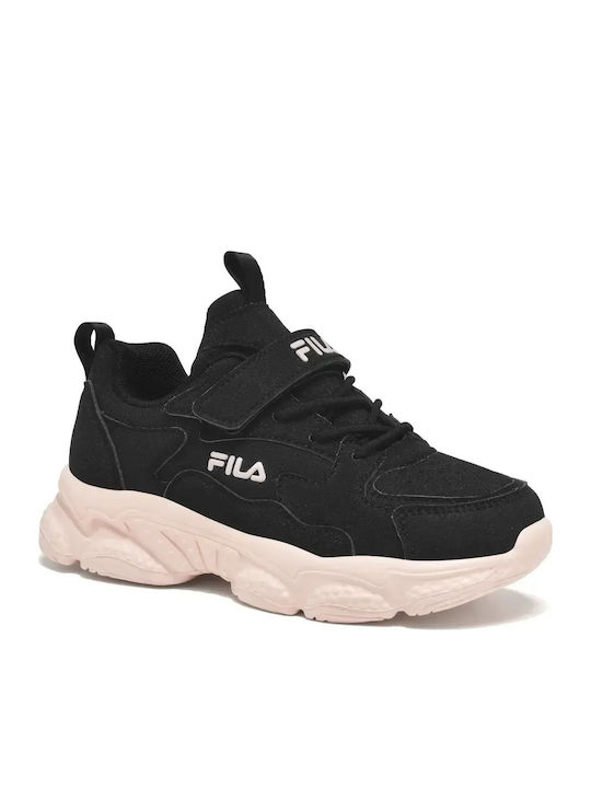 Kinder Sneaker mit Bügel- und Schleifenverschluss Schwarz