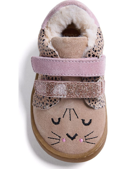 Kinder Sneaker Barfuß Beige