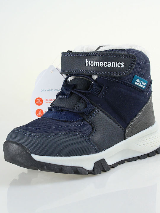 Anatomic Kids Ankle Boots with Hook & Loop Closure Blue