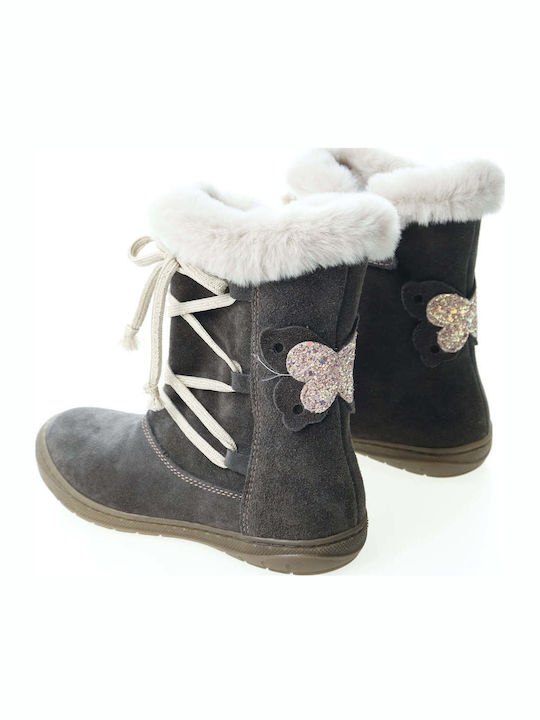 Anatomische Wildleder Kinderstiefel Grau
