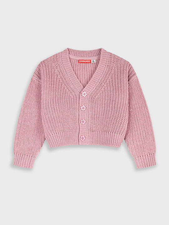 Kids Knitted Cardigan Rose Rose Rose