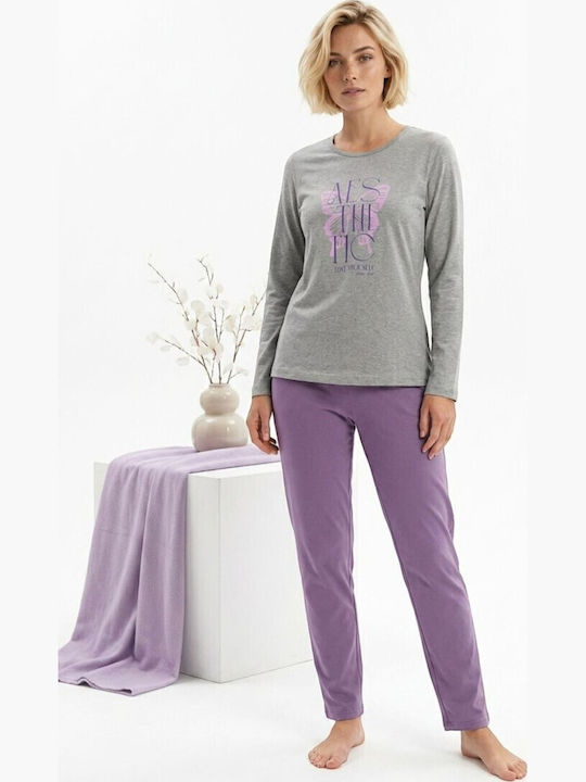 Nina Club Summer Women's Pyjamas Set Grey