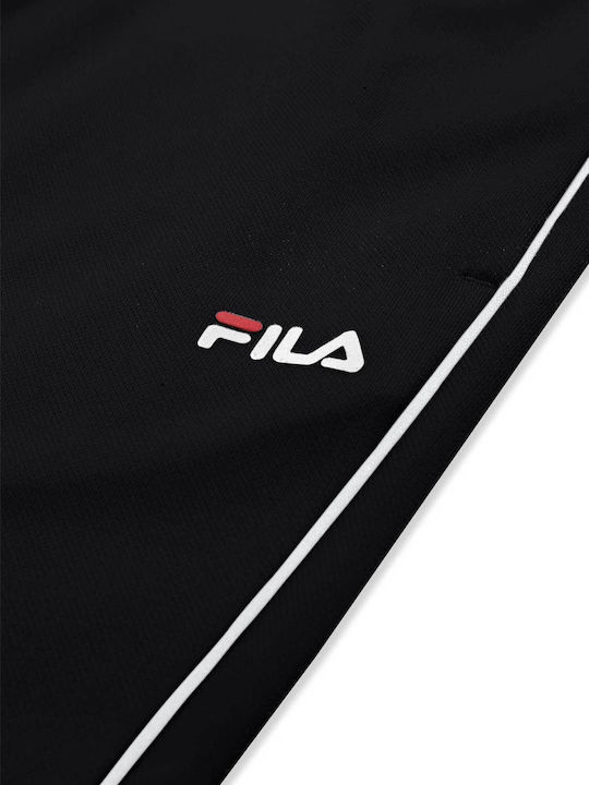 Sagano Sweatpants Glossy with Elastic Black
