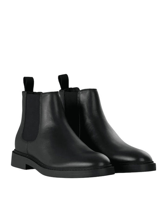 Leder Chelsea Herrenstiefel Schwarz