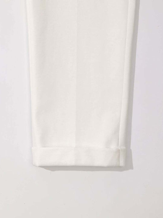 Men's Chino Slim Fit Trousers Panna