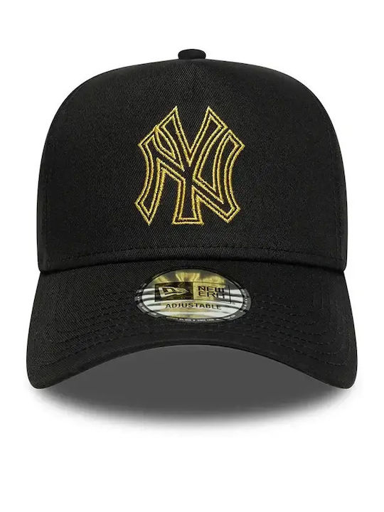 New Era New York Yankees Mlb Metallic Outline 9forty A-frame Adjustable Cap Унисекс Шапка Cotton Черна 60915965
