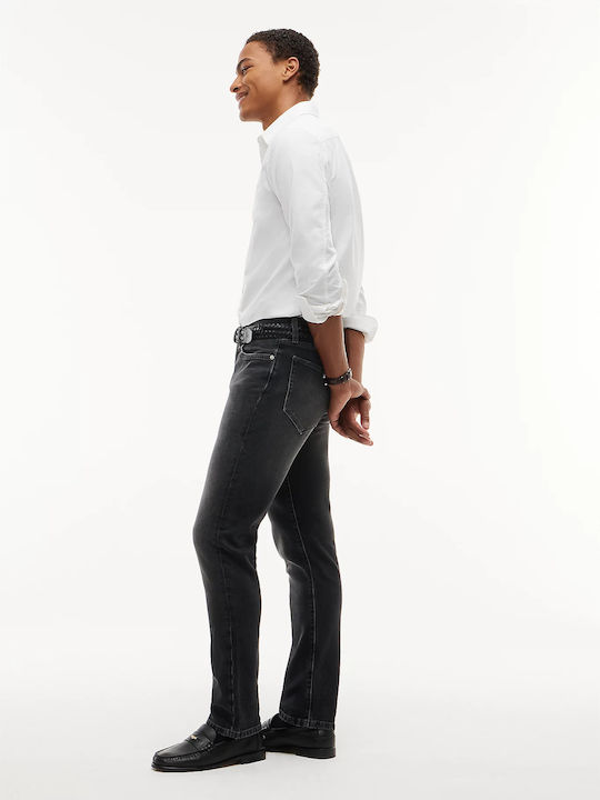 Мъжки Панталон Джинси Тясна Straight Fit Тъмносив