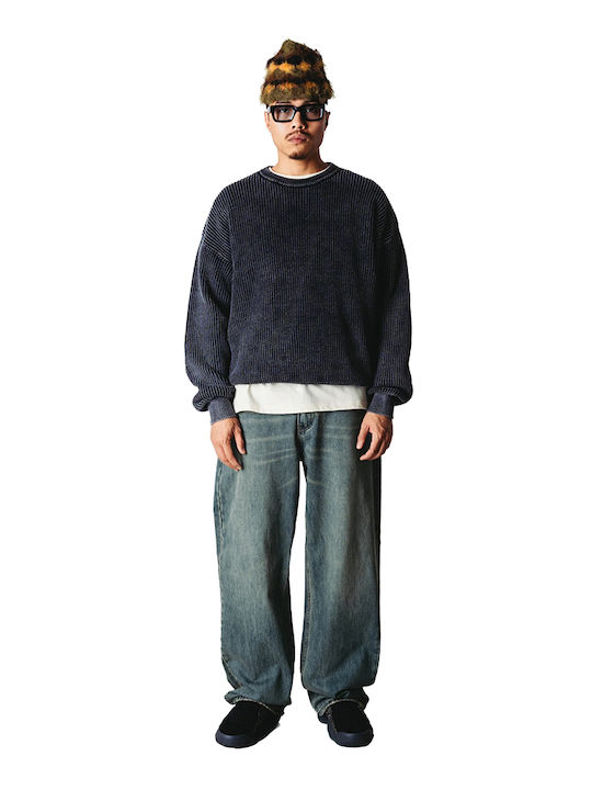 Мъжки Джинсов Панталон Син 2636-105-Washed-Mid-Blue