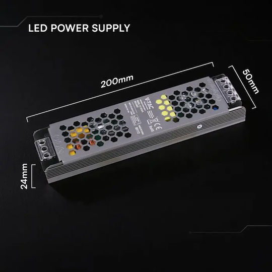 V-TAC LED Power Supply IP20 Power 120W with Output Voltage 12V