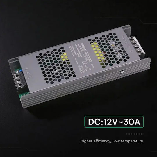 V-TAC LED Захранване IP20 Мощност 360W С Изходно Напрежение 12V