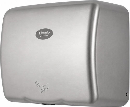 Limpio Stainless Steel Hand Dryer with Sensor in Gray Color 0.65kW HD28SLA