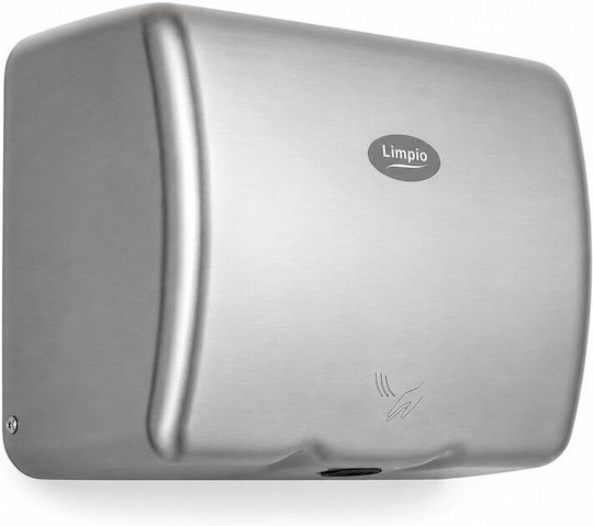 Limpio Stainless Steel Hand Dryer with Sensor in Gray Color 0.65kW HD28SLA