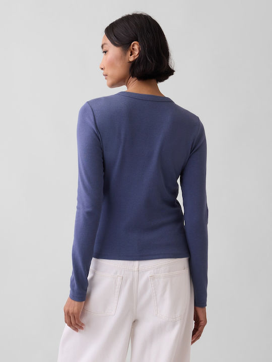 Kürze Damen Strickjacke Sargassus Blau