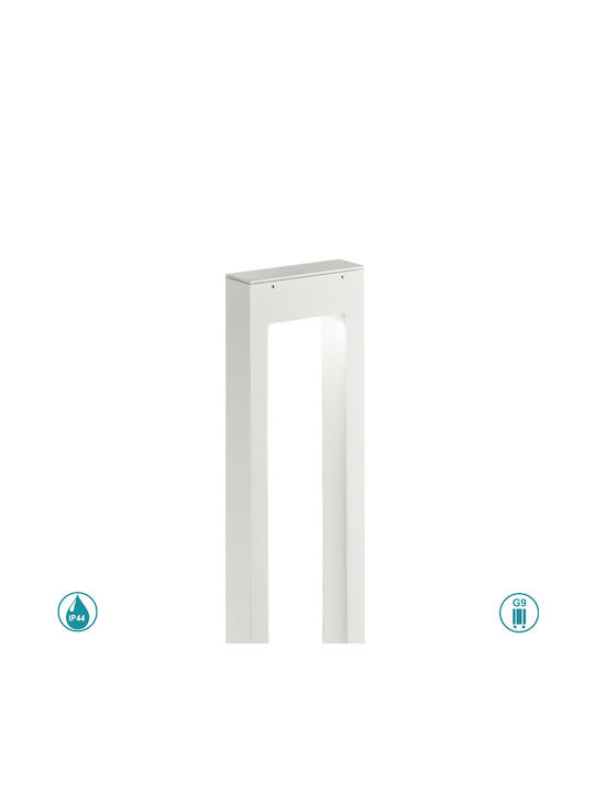 Ideal Lux Vega Lampă Post Mic Pentru Exterior 15W IP44 Pentru Bază De Bec G9 Alb
