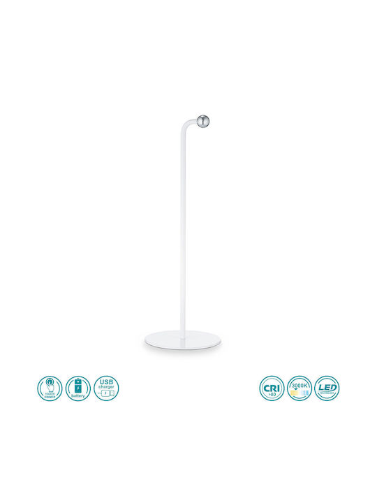 Trio Lighting Maxi LED Φωτιστικό Γραφείου σε Λευκό Χρώμα