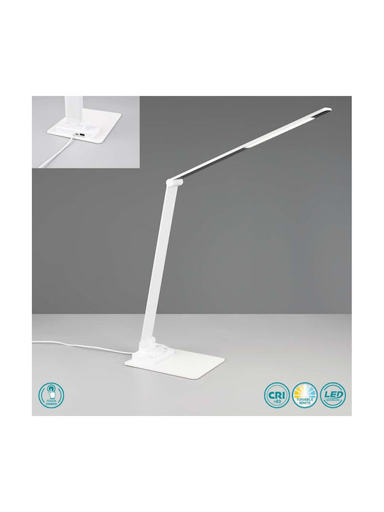 Trio Lighting LED Φωτιστικό Γραφείου Αναδιπλούμενο σε Λευκό Χρώμα