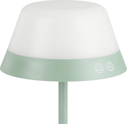 Eglo Table Lamp with Green Shade and Base