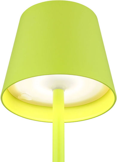 Globo Lighting Metal Table Lamp LED with Green Shade and Base