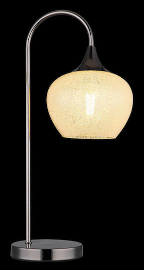 Globo Lighting Metal Table Lamp for Socket E27 with Transparent Shade and Base