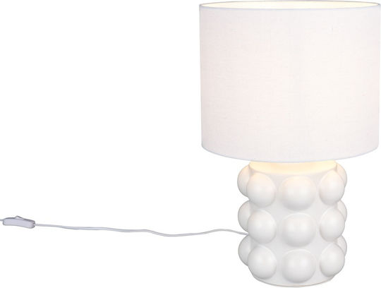 Trio Lighting Table Lamp for Socket E27 with White Shade and Base