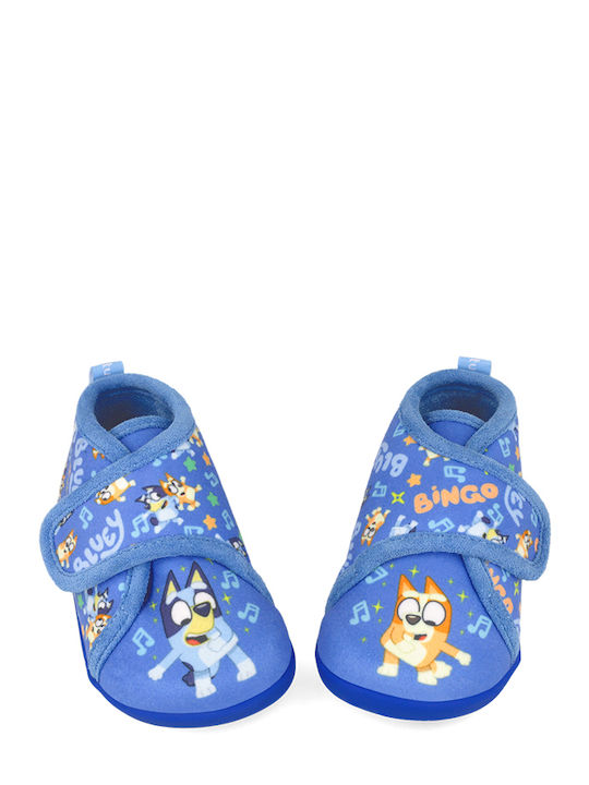 Anatomische Kinderhausschuhe Stiefel Blau