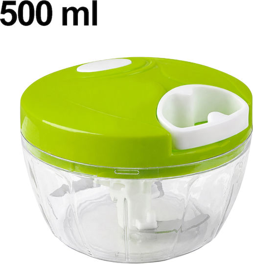 Cheffinger Mini Tocător cu Cordon Capacitate 500 Ml 3 Lame din Oțel Inoxidabil Verde